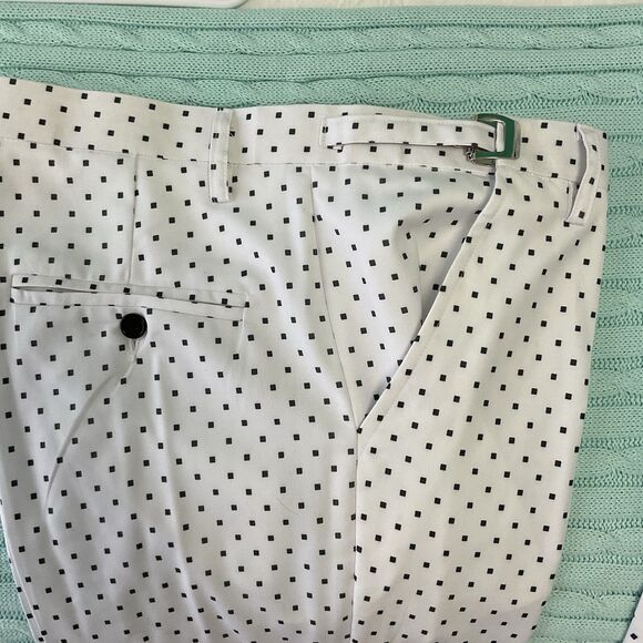 Custom Made Womens Polka Dot Suit Blazer Pants Lined Adjustable Waist  Sz L - XL - Picture 10 of 16